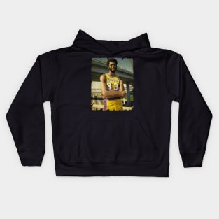 Kareem Abdul Jabbar in Los Angeles Highway Kids Hoodie